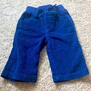 Baby Roots Blue Corduroy Pants Size 3-6 Months